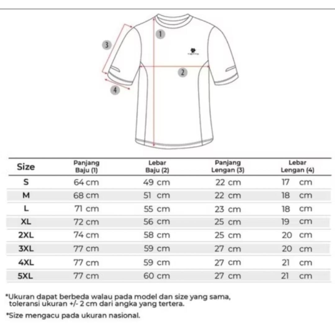 Size Chart Jersey